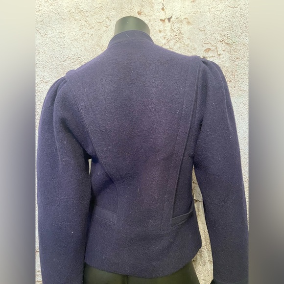Geiger Navy Boiled Wool Sweater Jacket - Picture 6 of 9